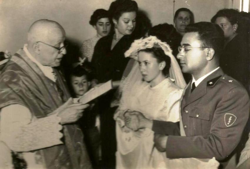 PROCIDA 1953 LE NOZZE DEL DOTT. GIANNINO BARILE CON MARIA LEMBO