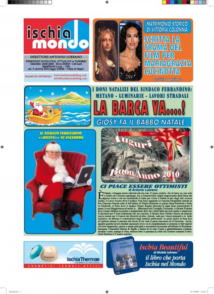 ISCHIA MONDO PRIMA PAGINA DIC. 2009